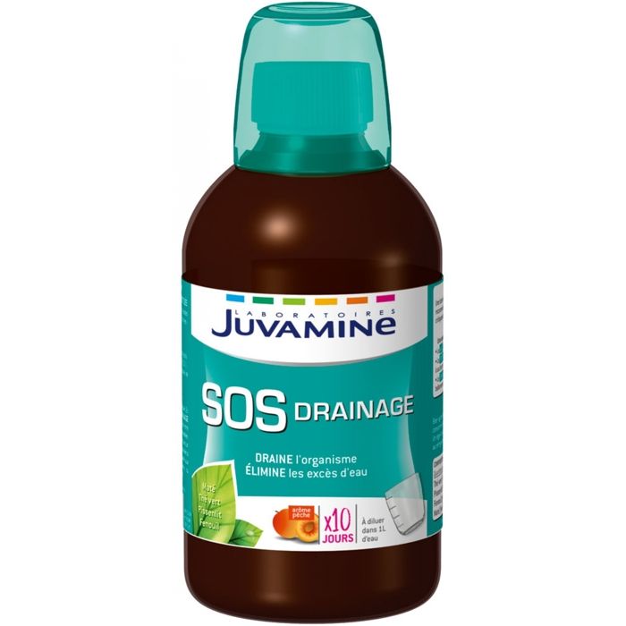 Juvamine SOS Drainage Arôme Pêche 500ml