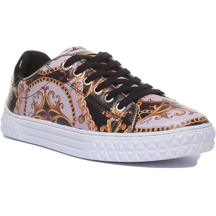 guess fl6pr5pel12 chaussure multi noire pour femme