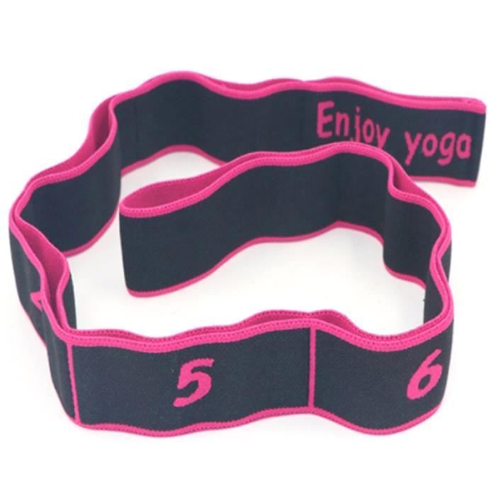ÉLastique Sangle Extensible de Yoga Latex Groupe de Danse Latine Divisé ÉLongation Dureté Outil D'EntraîNement Physique Rouge Rose