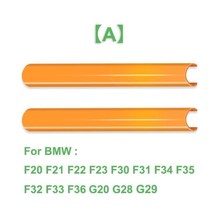 A Orange -2 pièces voiture calandre garniture bandes couverture cadre autocollants pour BMW F10 E60 F30 F32 F20 F22 F06 F02 F25 F26