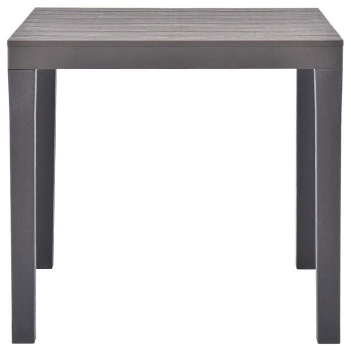 Table de jardin - CLARENCE - 2 personnes - Moka 78x78x72 cm - Plastique C265