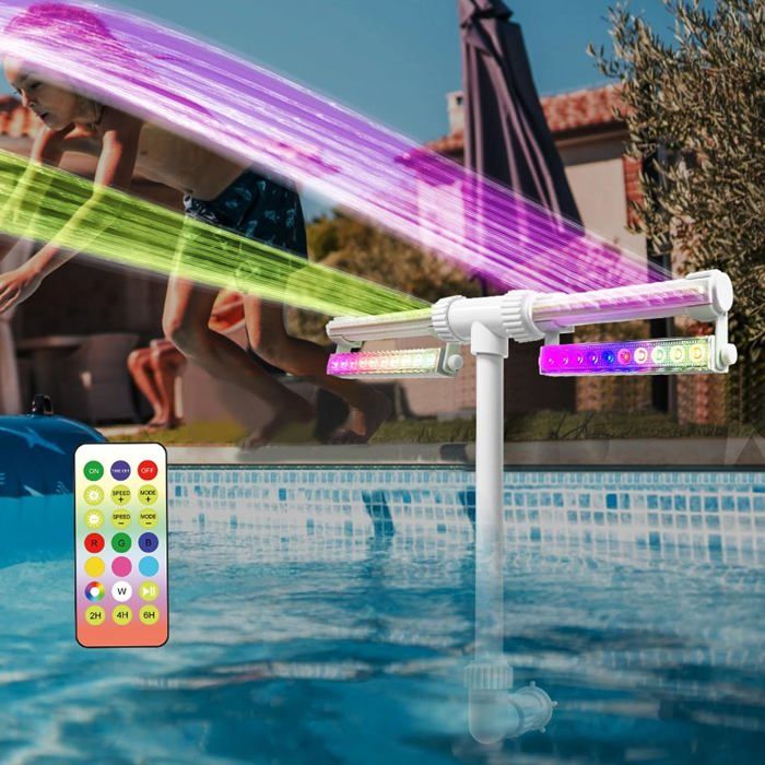 Cascade Piscine Spray Piscine Fontaine Piscine Pulvérisateur Aérateur Réglable Hydrodynamique Piscine Cascade Pour Jardin Extérieur Convient Pour 1,5 Pouce Interface (Blanc Cascade Piscine Spray Piscine Fontaine Piscine Pulvérisateur Aérateur Réglable Hydrodynamique Piscine Cascade Pour Jardin Extérieur Convient Pour 1,5 Pouce Interface (Blanc