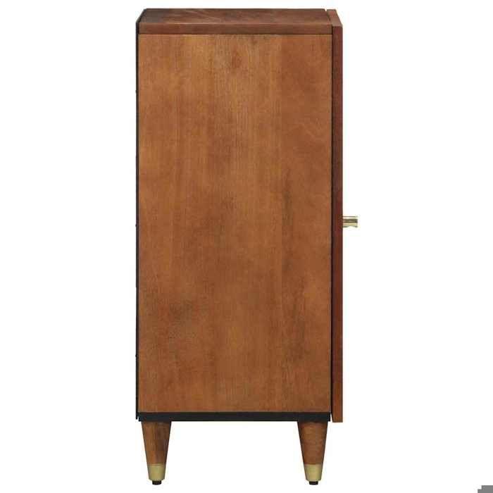 Moderne Buffet/Commode BURKE Armoire de rangement avec porte Marron 40x33x75 cm Bois de mangue massif AA2766