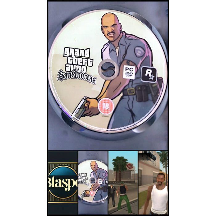 Rockstar Games Grand Theft Auto San Andreas Jeu PC Dvd-Rom 18+ Cd Seul Occasion