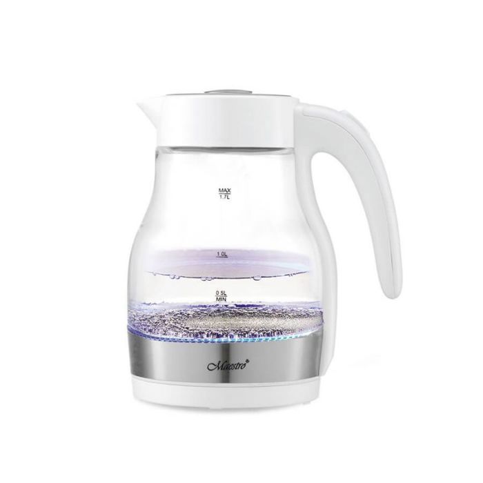 Bouilloire électrique - MAESTRO - MR061 - 1.7 L - 2200 W - Transparent/Blanc