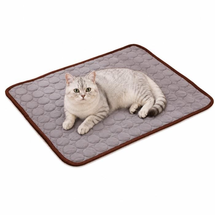 Tapis rafraîchissant pour chiens et chats (Doux et lavable) Lit rafraîchissant pour chien idéal pour lété 62 x 50 cm - Taille M
