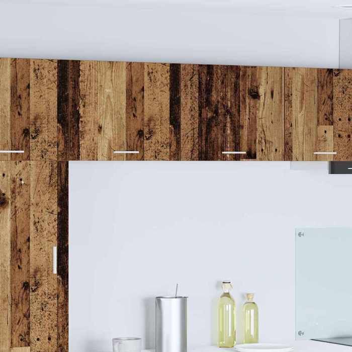 Lot de 2 Armoire Suspendue - vidaXL Cabinet de cuisine vaisselier bois - bois ancien - 50 x 31 x 40 cm - 1 porte@htd18t