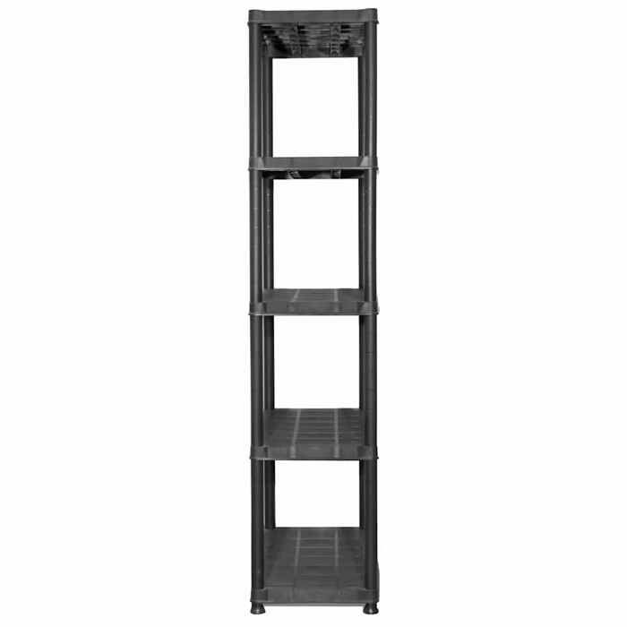 Neuf& 4716 Organisateur étagère - vidaXL - CHIC Étagère de rangement à 5 niveaux Noir 71x38x170 cm Plastique - Design classique