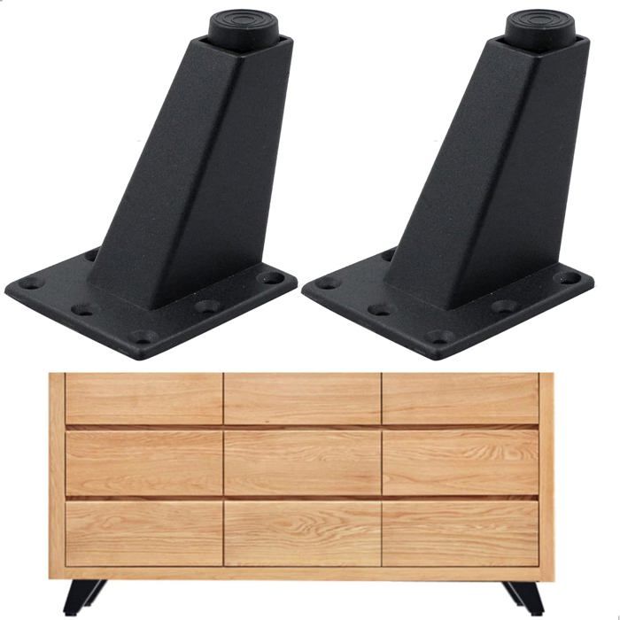 Pieds De Table Meuble Canapé Convient pour Armoire Table Basse TV Et Autres Meubles Hauteur Réglable 4 Pièces 8 X 7 6 virgule 3 6 3