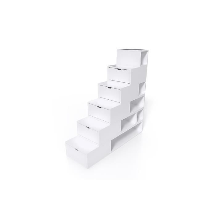 Escalier Cube De Rangement Hauteur 150 Cm Mdf Achat Vente