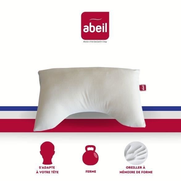 ABEIL Oreiller Ergonomique à Mémoire de Forme 40x60cm - Cdiscount Maison
