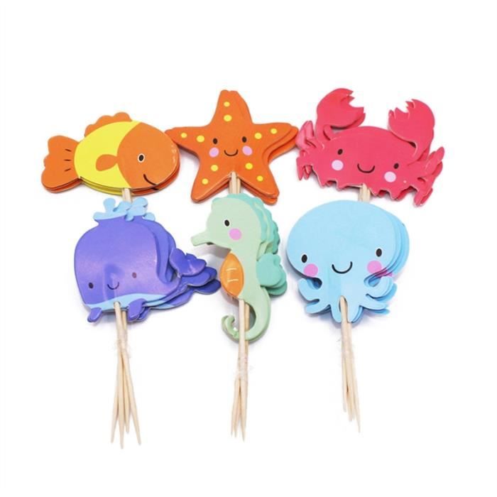 48pcs Mignon Animal Marin Gateau Topper Decoratif Cupcake Pics Dessert Dessert Decoration Topper Pour Le Mariage Fete D Anniversaire Cdiscount Maison 48pcs Mignon Animal Marin Gateau Topper Decoratif Cupcake Pics Dessert Dessert Decoration Topper Pour Le Mariage Fete D Anniversaire Cdiscount Maison