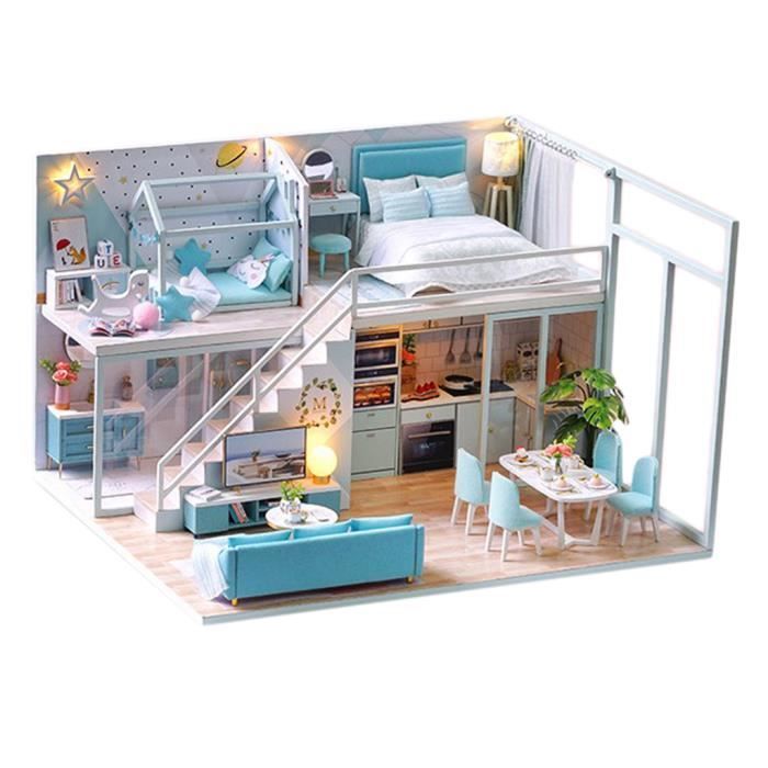 Maison miniature Bricolage 3D en bois Meubles LED Maison Puzzle décorez  cadeaux Creative one-11215 - Cdiscount Jeux - Jouets