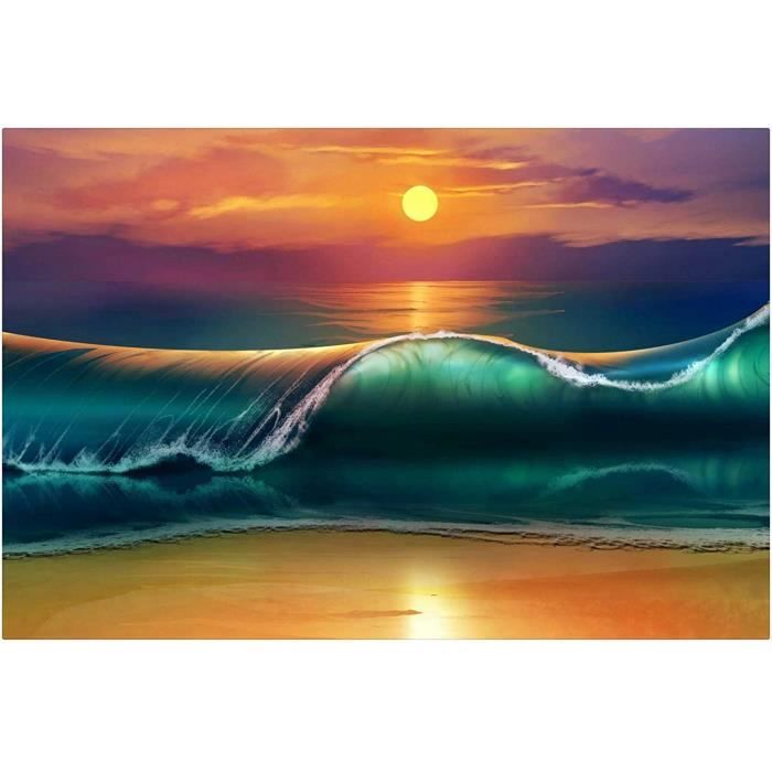Puzzle Jigsaw Coucher De Soleil Coucher De Soleil Paysage De Surf A La Plage Cadeau D Anniversaire 26x38cm 5999 Cdiscount Jeux Jouets