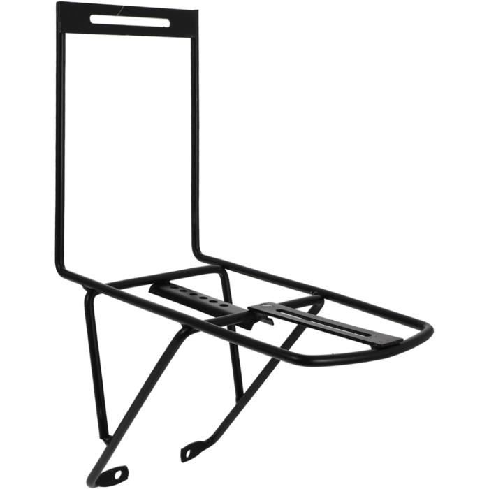 Porte-bagages Avant Vélo VTT – Support De Voyage En Aluminium, 30x14x27,4 Cm, Noir, Universel
