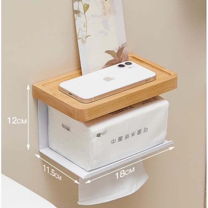 MUCKLILY Lot de 2 rouleaux de boîte à mouchoirs - Distributeur de papier toilette commercial universel - Distributeur de papier toilette - Clé de rechange - Distributeur de papier toilette commercial
