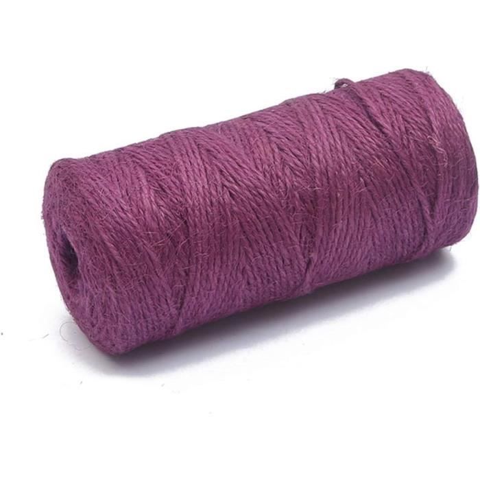 Ficelle D'emballage Sourcing Map - Coton 100m, Rouge Bleu Et Blanc, Lot De 2