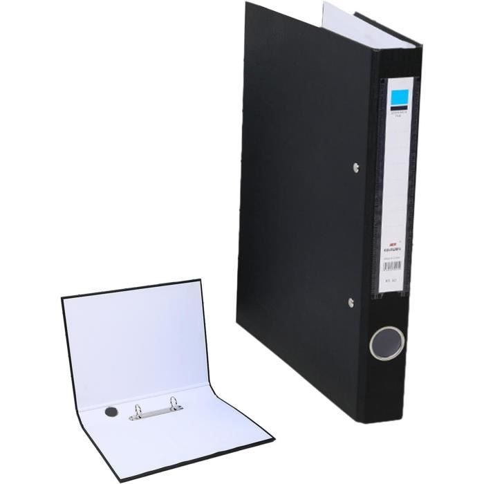 Grand Classeur En Cuir Véritable Fait Main – 3 Anneaux – Couverture Rigide Pour Grimoire, Bureau Ou école