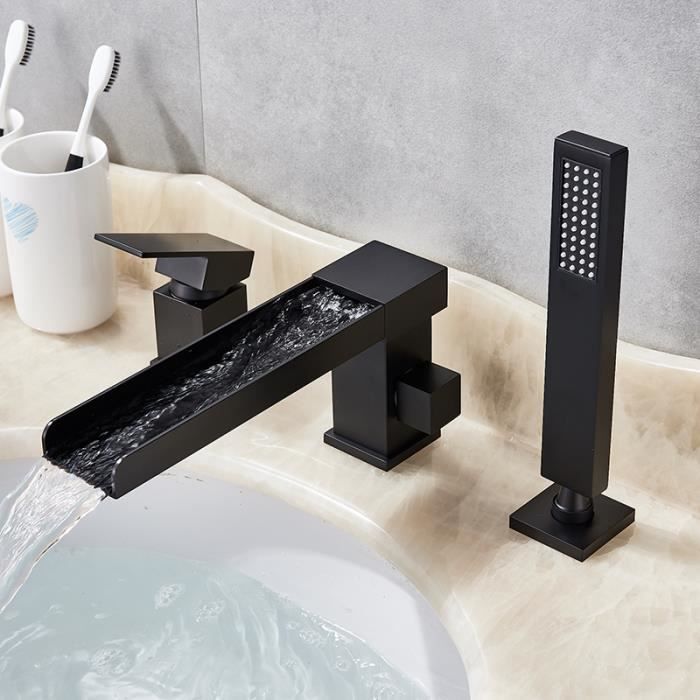 Mitigeur Baignoire Noir Salle De Bain Achat Vente Pas Cher