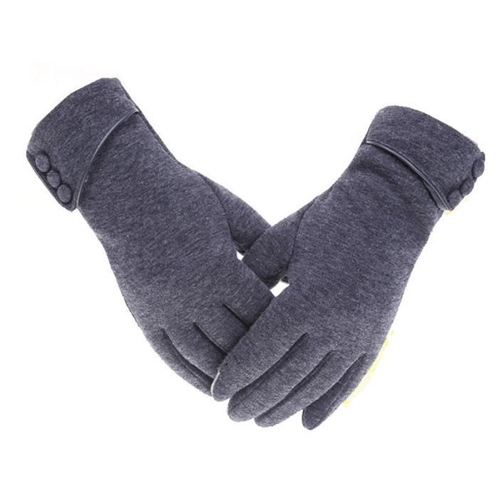 Gants Vélo Femme Moufle Chaud Hiver Gants Tactile écran Sport de