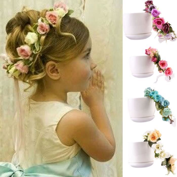 Beguin Enfants Bebe Et Mondher Rose Fleur Bandeau Hairband Couronne Coiffe Love4916 Cdiscount Au Quotidien
