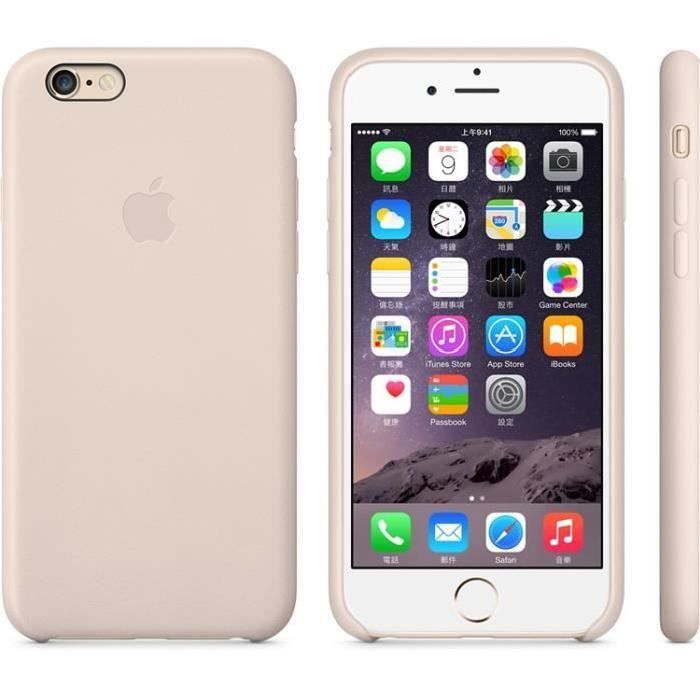 Fulfill Environmentalist prayer Coque iPhone 6/6S antichoc en cuir beige - Cdiscount Téléphonie