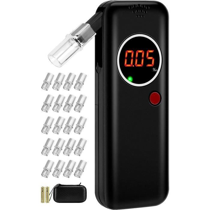 Ethylotest électronique Portable - Capteur Haute Précision, écran LCD, Rechargeable USB, Sans Contact