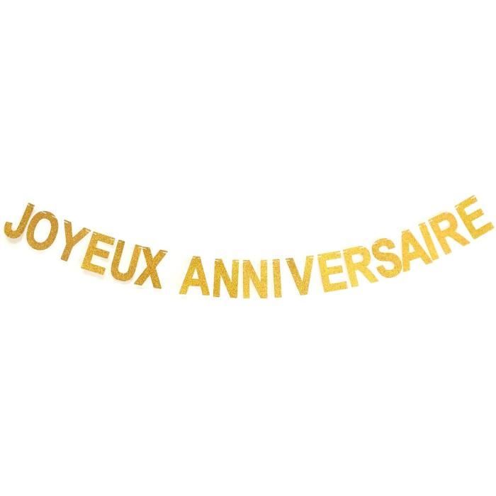 Guirlande Anniversaire Irisée Brillante - Décoration Fête Sirène, Reine Des Neiges, Fille