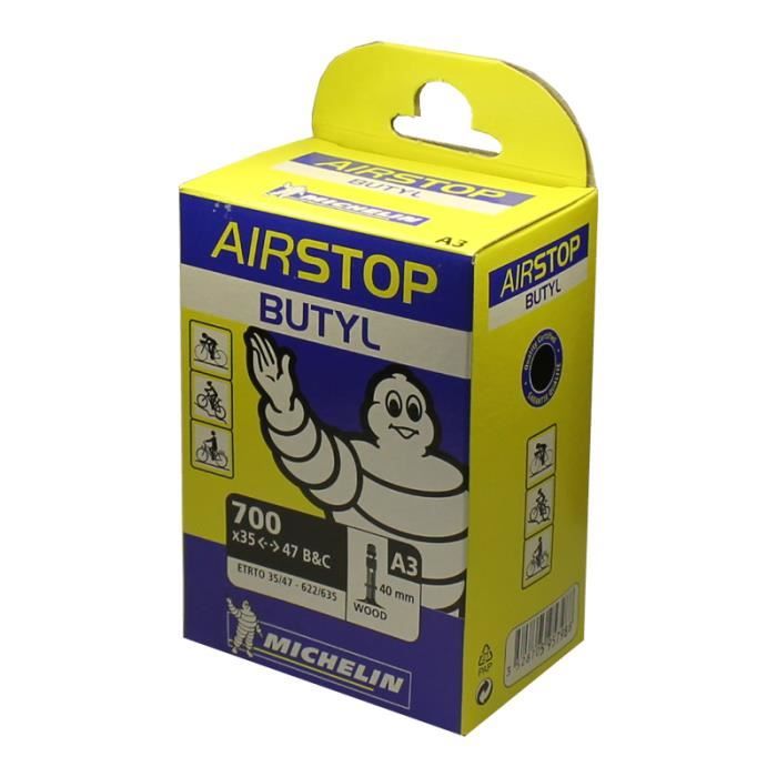 Chambre à air Michelin Airstop Butyl (A3) - 700x35/47C 35/47-622/635 Wood 40 mm