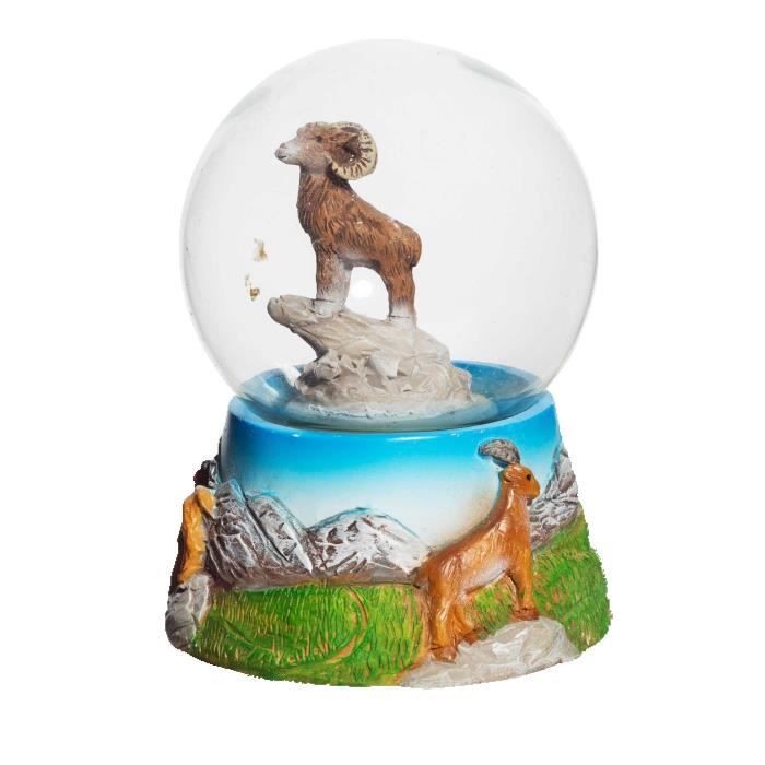 impexit Boule Neige Chien Husky en resine 9//6//6 cm