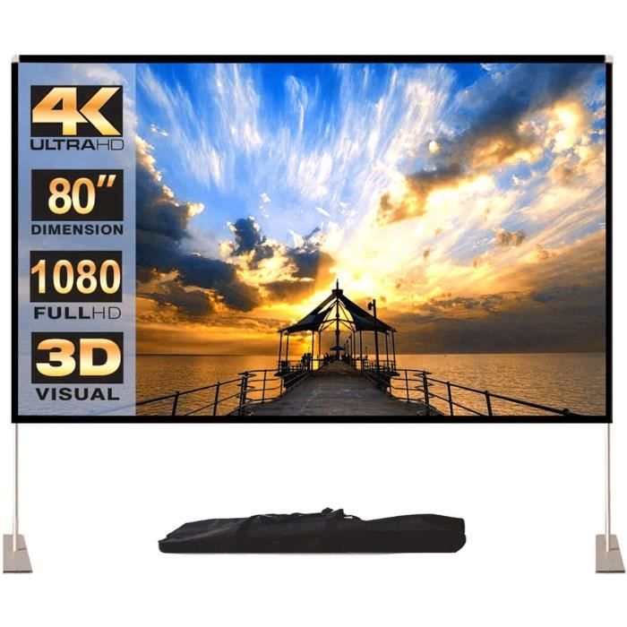 Écran De Projection Portable 80 Pouces - 16:9 - Pliable - Docooler