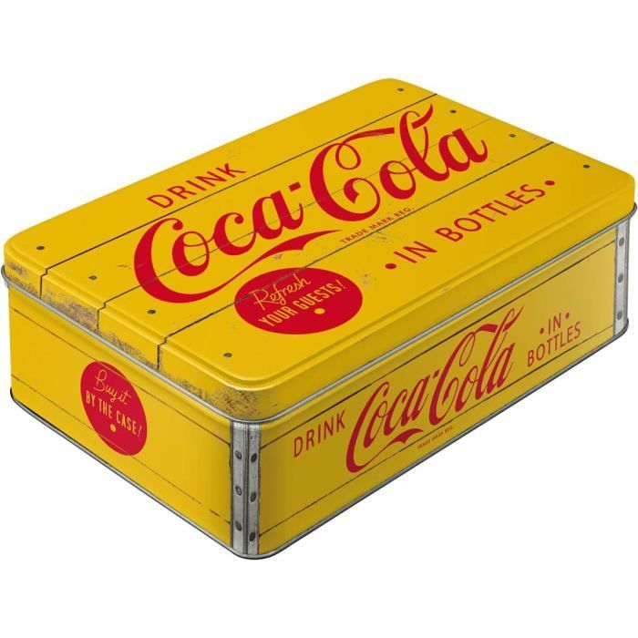 Boîte de Conservation rétro Plat, Coca-Cola – Logo – Idée de Cadeau