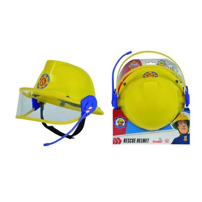 Accessoire - Simba Toys - Pompier Sam - Casque de Pompier - Jaune - Rouge - Pour Garçon de 3 ans et plus