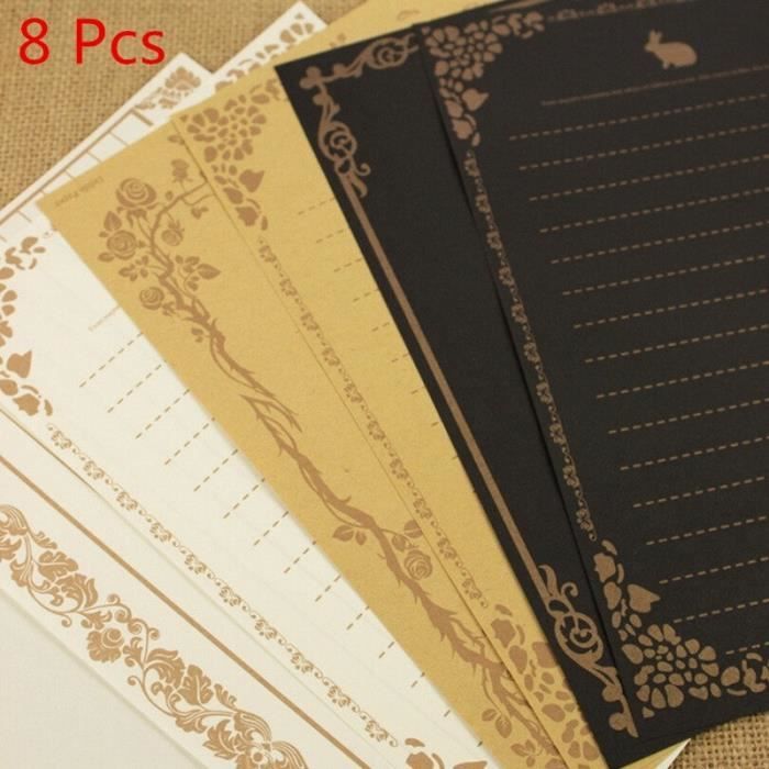 Carnet De Croquis Livre De Dessin Noir 8 Feuilles Retro Mini Enveloppe Lettres D Amour Romantique Papier Kraft Stationnaire Noir Achat Vente Carnet De Croquis Carnet De Croquis Livre De Cdiscount