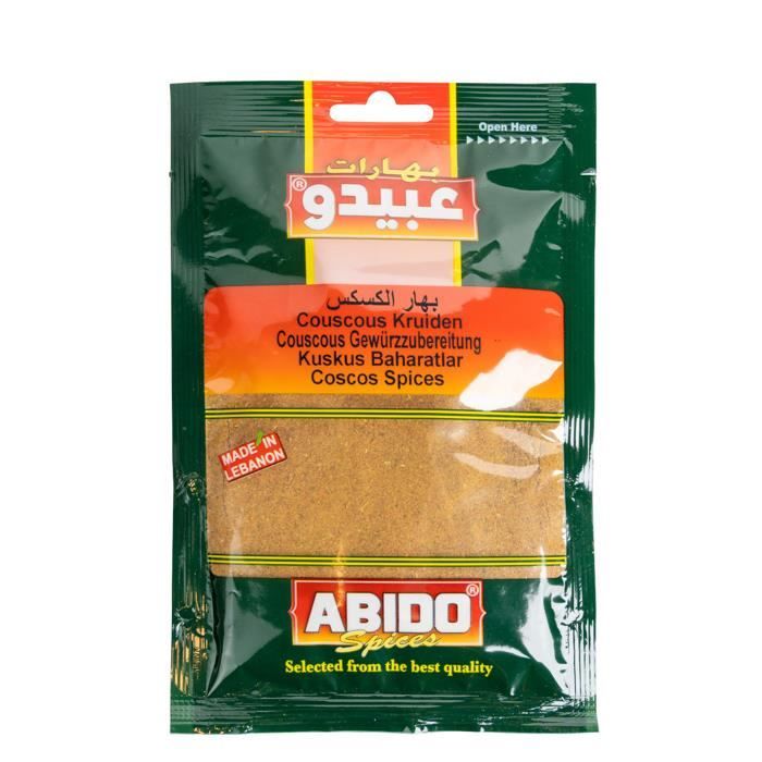Epices pour couscous 50 gr ABIDO Cdiscount Au quotidien