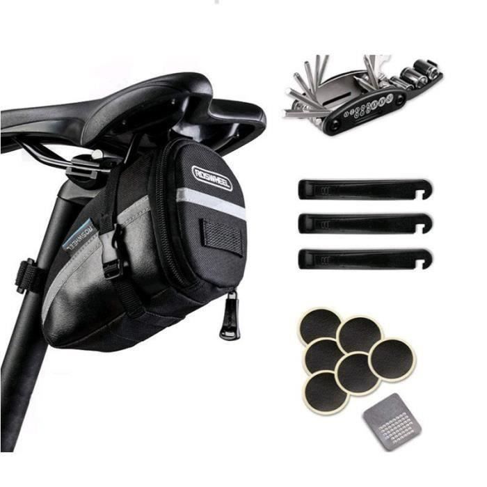 Sacoche De Velo Arriere Sac De Selle Avec Trousse D Outils Kit De Reparation Bicyclette Tournevis Pour Vtt Moto Scooter Voyageurs Prix Pas Cher Cdiscount
