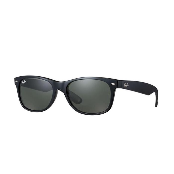 Lunettes de soleil Ray Ban New Wayfarer Classic Noir Vert Verres RB2132 901 52 18 Achat Vente lunettes de soleil Mixte Adulte Cdiscount
