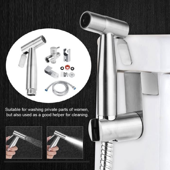 ABS Flexible de douche pour eau plomberie Toilette Bidet Pistolet  pulvérisateur Salle de bains (gris)-YIG - Cdiscount Bricolage
