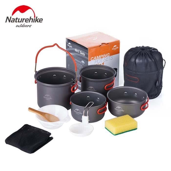 Accessoire Camping,Naturehike randonnée equipement casserole camping