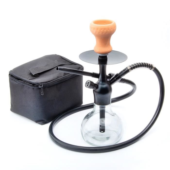 Kit mini chicha, ensemble complet de narguilé 42 cm avec 2 tuyaux 2