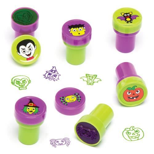 100 Tampons Auto-encreurs Halloween Pour Enfants | 25 Designs | Pour Bonbons, Cadeaux, Fêtes