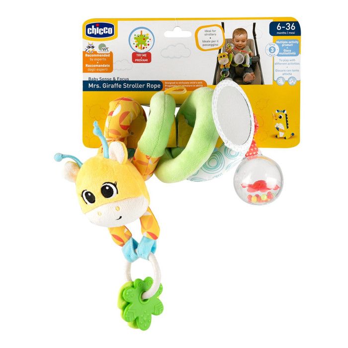 Jouet de poussette CHICCO Girafe mignonne Multicolore Plastique Cdiscount Puericulture Eveil bebe