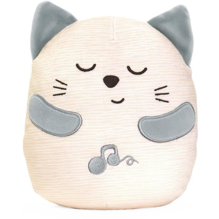 Peluche chaton - CHICCO - Gris - Dès la naissance