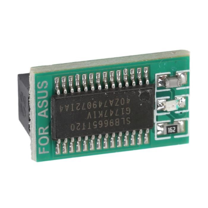 14-Pin TPM 2.0 Security Module For PC Motherboards - Green PCB Board, Compatible With Intel Z590, Z490, Z390, Z270 & More