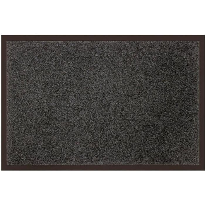 tapis uni anti poussiere 80x120 cm gris cdiscount maison