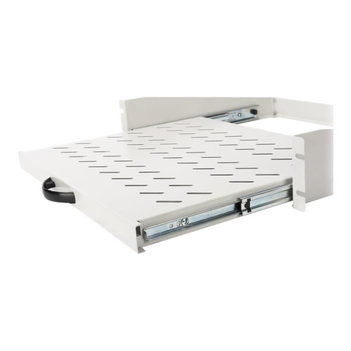 Étagère pour rack - DIGITUS Professional - RAL 7035 - 2U - 19 pouces - Gris clair Étagère pour rack - DIGITUS Professional - RAL 7035 - 2U - 19 pouces - Gris clair