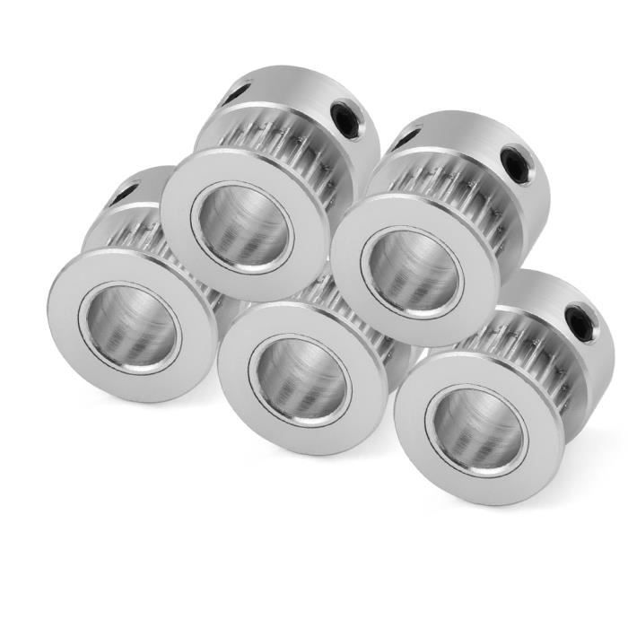 Aluminium 5M 20 Dents 15mm Alésage Courroie De Distribution Poulie De Poulie Bride Roue Synchrone Pour 20mm Ceinture 3D Imprimante CNC