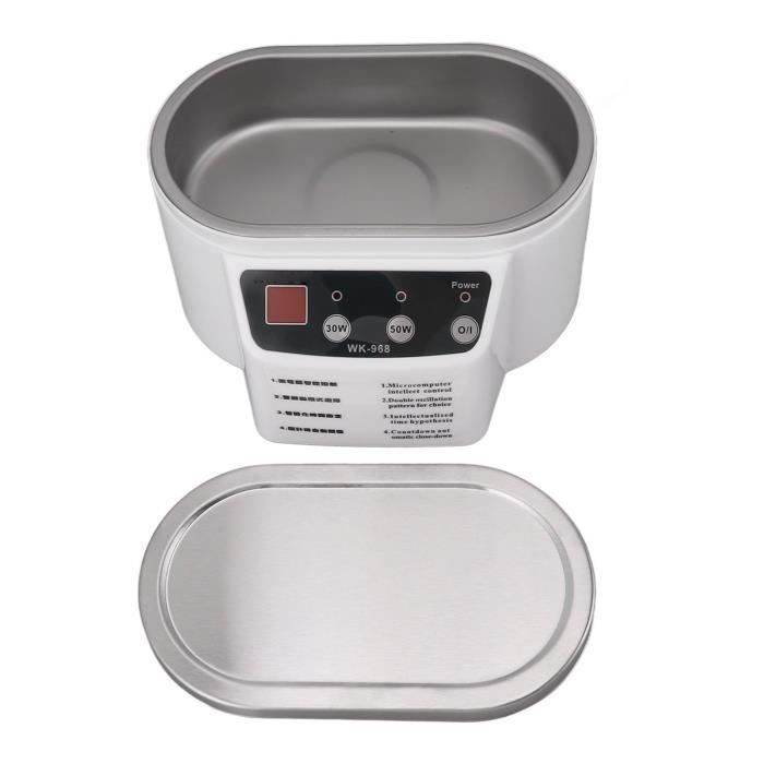 Nettoyeur à Ultrasons,600ML Appareil Nettoyage Domestique Bijoux Réservoir  Automatique pour Nettoyer CD/Lunettes/Dentier/Rasoirs - Cdiscount  Electroménager