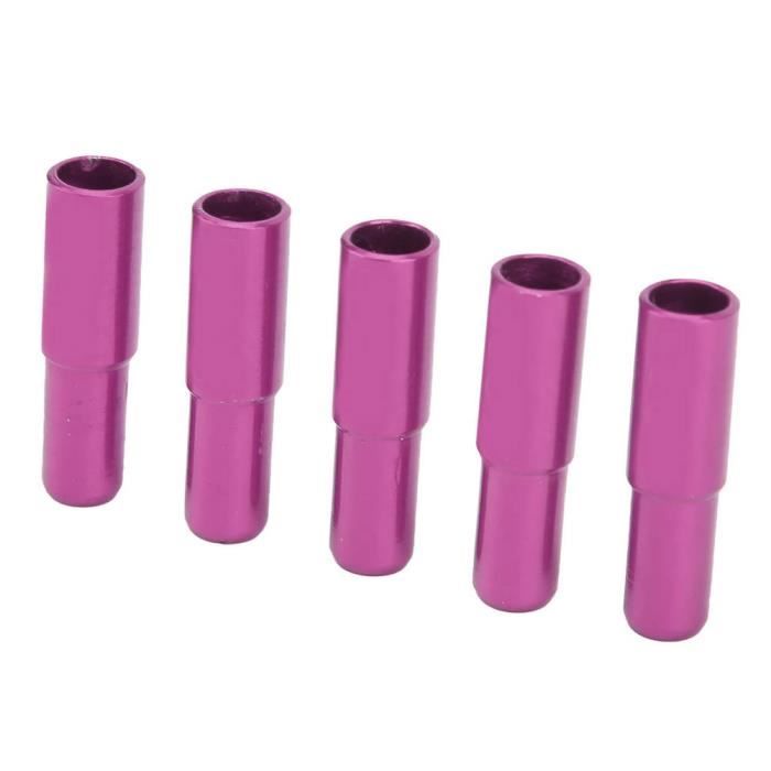 Embouts De Câble Jagwire En Alliage Argenté Pour Gaine 5 Mm - Lot De 10 Pièces, Aluminium - Neuf, Pour Freins Ou Dérailleurs