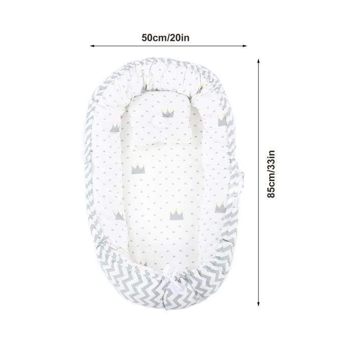 KO7167 housse de chaise longue pour bébé Nid de bébé confortable, respirant, lavable, réglable